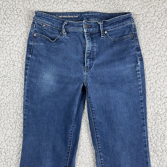 Talbots Barely Boot Womens Jeans Size 6P Cotton Blend Blue 27.5" Inseam - Picture 3 of 8